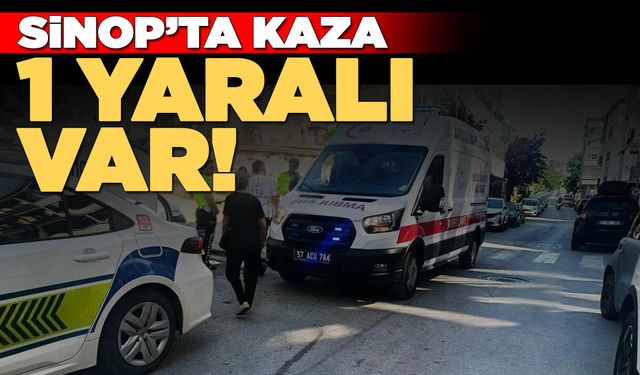 Sinop’ta motosiklet devrildi: 2 genç kız yaralandı!