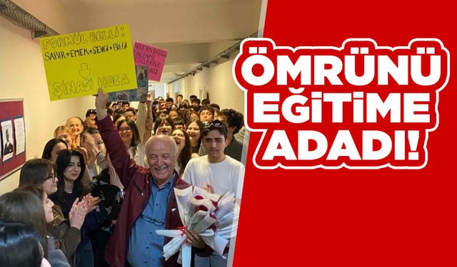 Sinop'ta 37 yılını eğitime adayan Şinasi Türkmen emekliye ayrıldı