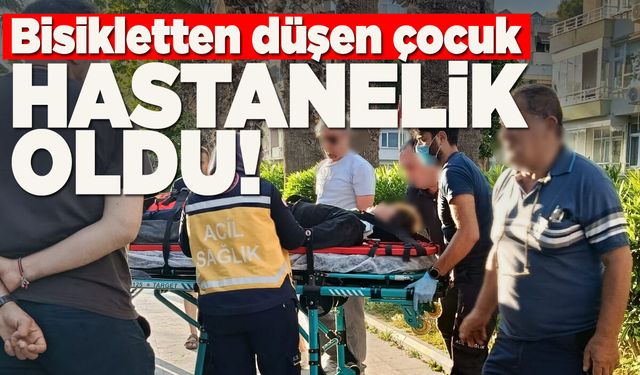Sinop'ta bisikletten düşen çocuk ayağından yaralandı