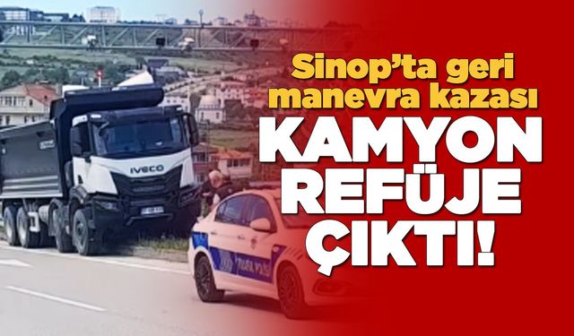 Geri manevra sırasında kontrolden çıktı