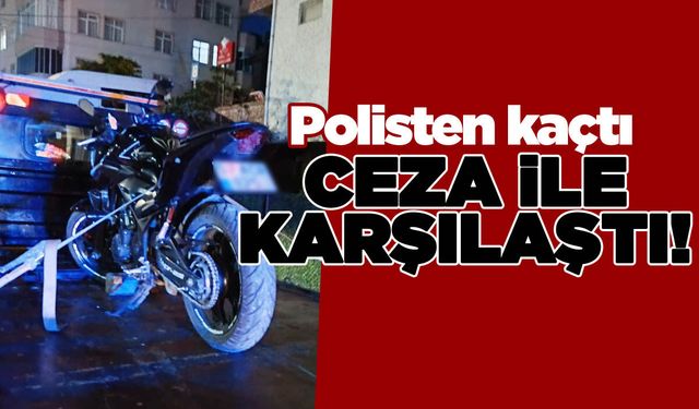 Sinop'ta dur ihtarına uymayan sürücüye 210 bin lira ceza!