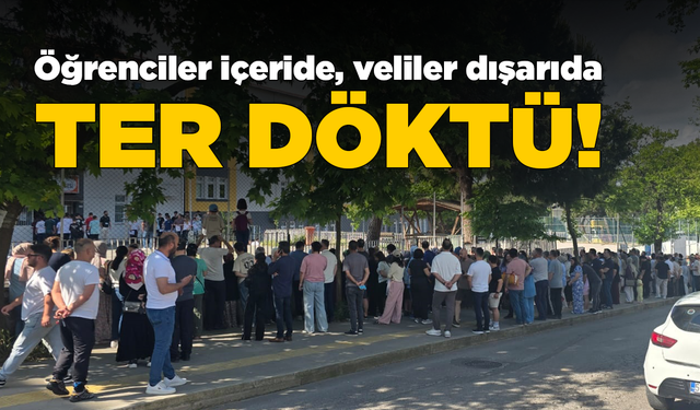 Sinop’ta okul önlerindeki stresli bekleyiş başladı!