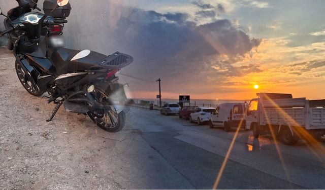Sinop’ta kontrolden çıkan motosiklet devrildi