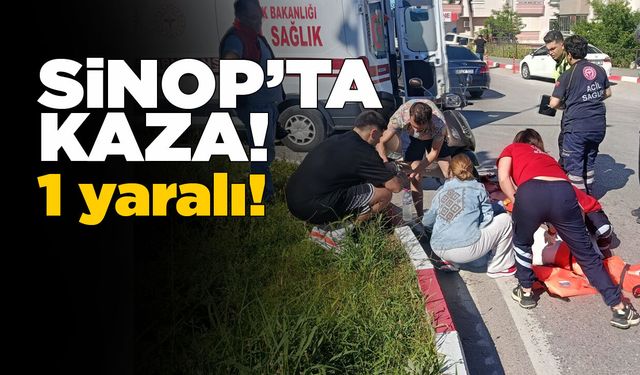 Motosiklet devrildi, genç sürücü yaralandı