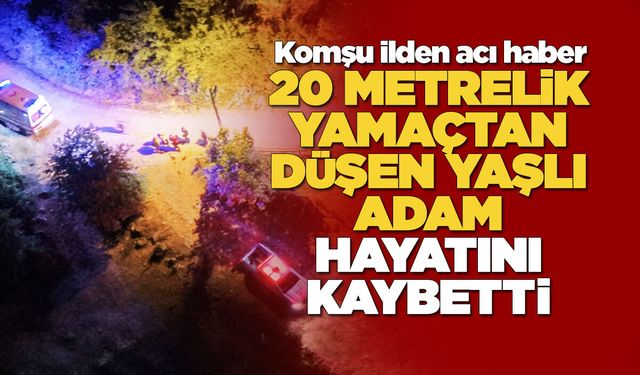 Yamaçtan yuvarlanan kişi öldü