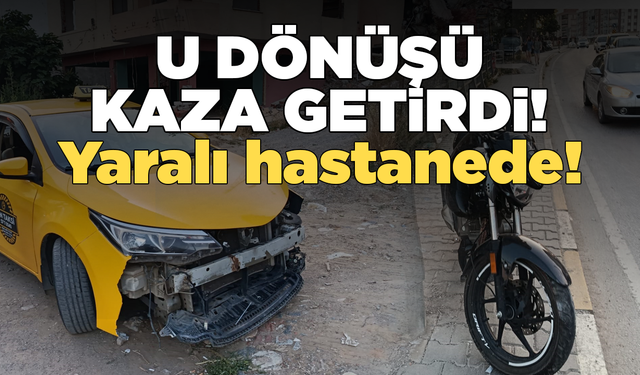 Sinop’ta U dönüşü kazayla sonuçlandı!