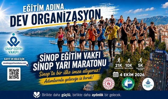Sinop Yarı Maratonu Eğitim İçin Koşulacak