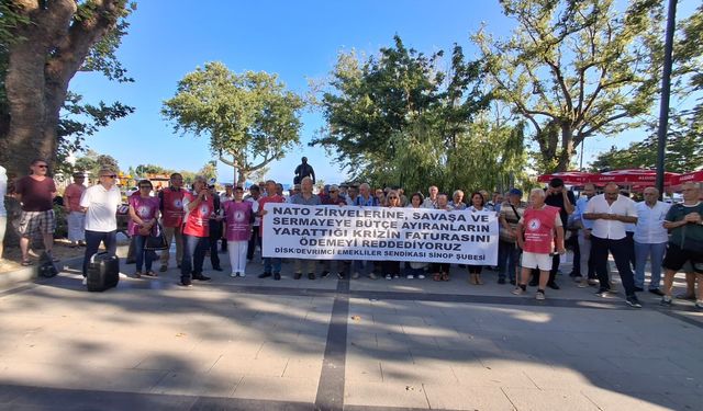 Sinop'ta emeklilerden geçim isyanı!