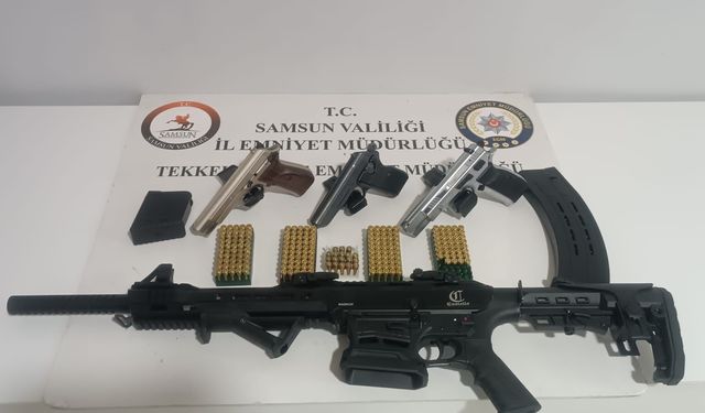 Ruhsatsız silah operasyonunda 2 zanlı yakalandı