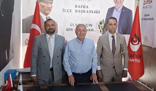 Zafer Partisi Genel Başkanı Samsun'da temaslarda bulundu
