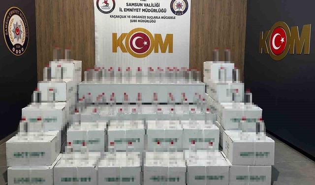 900 litre kaçak etil alkol ele geçirildi
