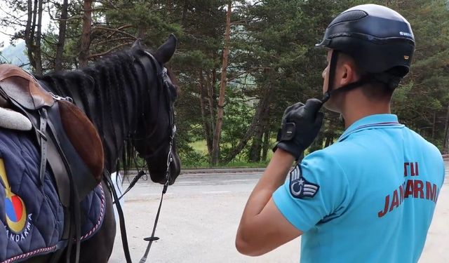 Bolu'da atlı jandarma timleri görev yapıyor