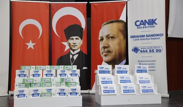 Canik Belediyesi'nden YKS ve LGS birincilerine ödül