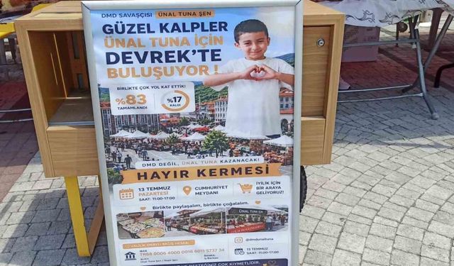 Devrekliler küçük Ünal için tek yürek oldu