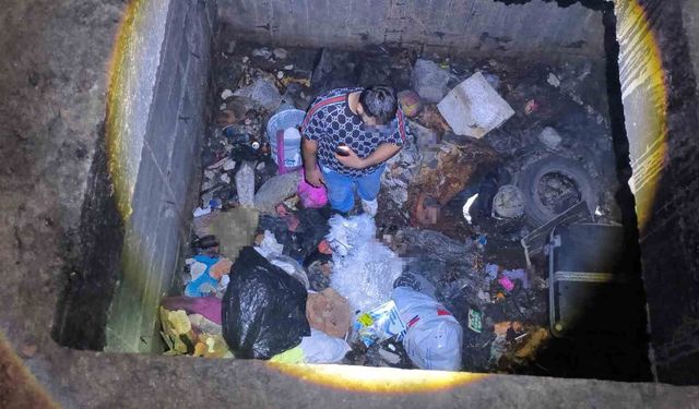 Girdiği inşaatta 4 metrelik kuyuya düştü