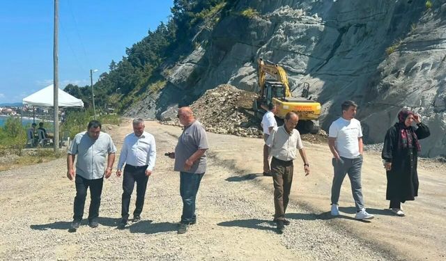 Sinop'ta yol ve Köy Yaşam Merkezi çalışmaları incelendi
