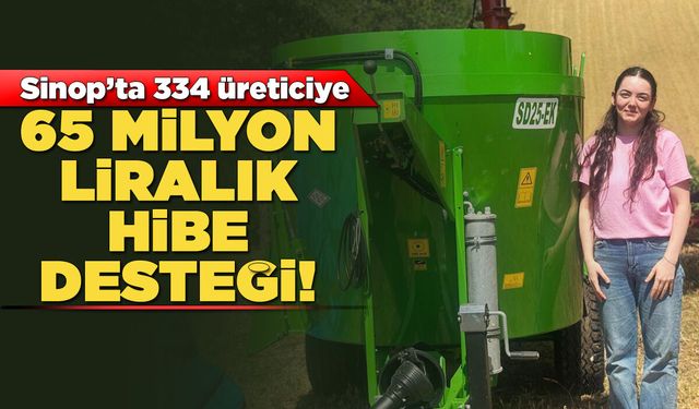 Sinop'ta kırsal kalkınmaya dev destek
