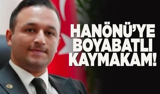Hanönü Kaymakamlığına Boyabatlı Alper Uslu atandı