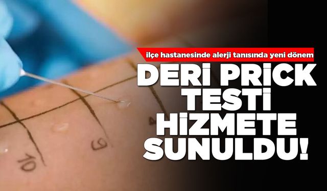 İlçe hastanesinde alerji testi yapılmaya başlandı