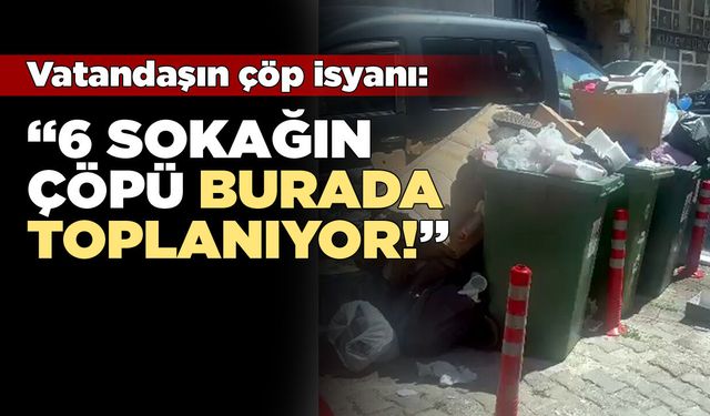 6 sokağın çöpü tek noktada toplanıyor!
