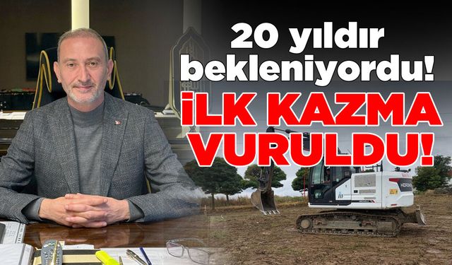 Sinop OSB Camii için ilk kazma vuruldu!
