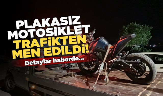Sinop'ta plakasını söken sürücüye ceza!