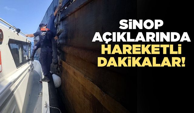 Sinop açıklarında acil sağlık operasyonu!