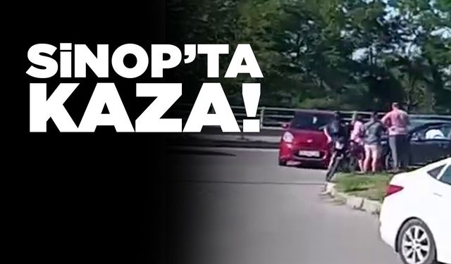 Sinop il merkezinde kaza meydana geldi