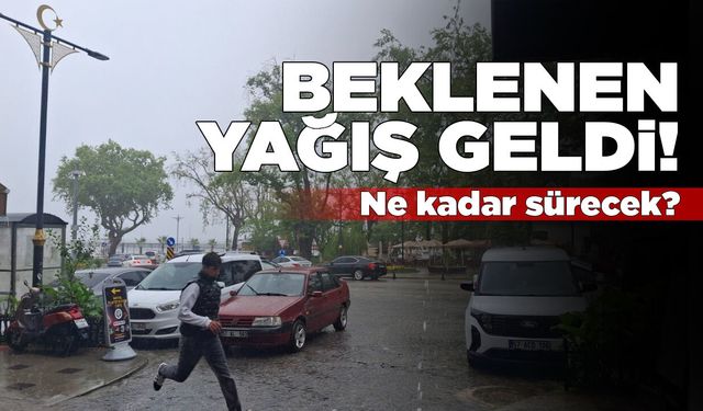 Beklenen yağış kenti etkisi altına aldı!