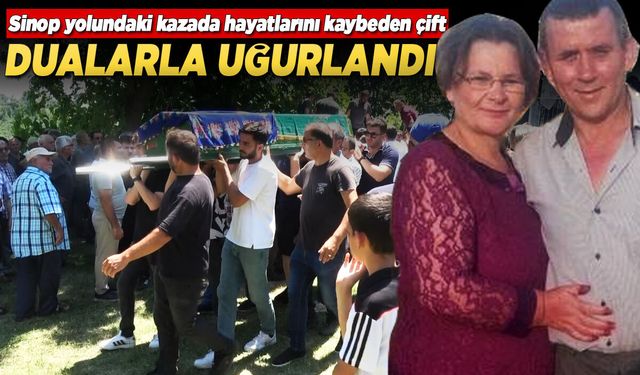 Kazada hayatını kaybeden karı koca toprağa verildi