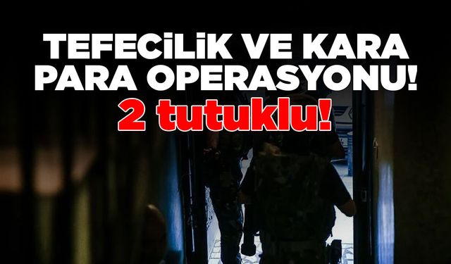 Tefecilik ve kara para aklama operasyonunda 2 şüpheli tutuklandı