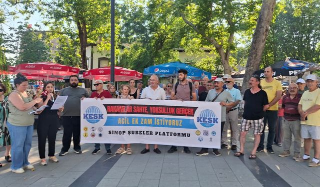 KESK'ten Sinop'ta enflasyon ve ücret tepkisi