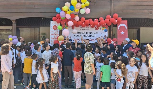 Sinop'ta Yaz Kur'an Kursları dualarla açıldı