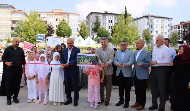 Bağımlılıkla mücadele resim sergisi açıldı