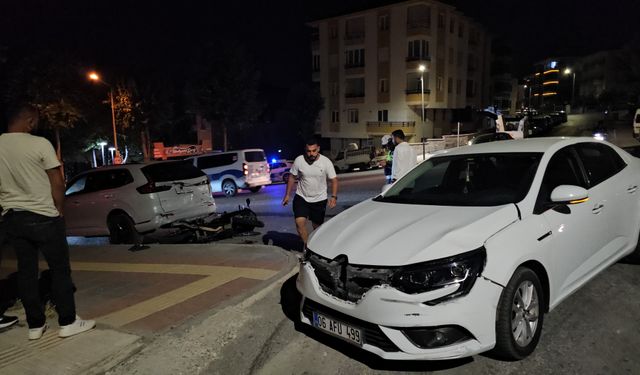 Çorum'da otomobille motosiklet çarpıştı