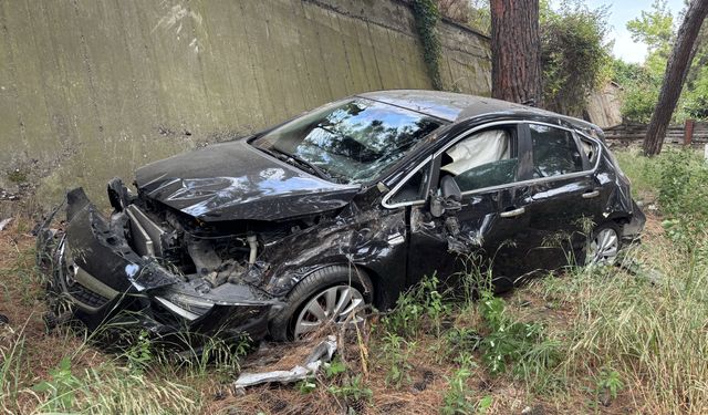 Samsun'da iki otomobilin çarpıştı, 1 kişi yaralandı