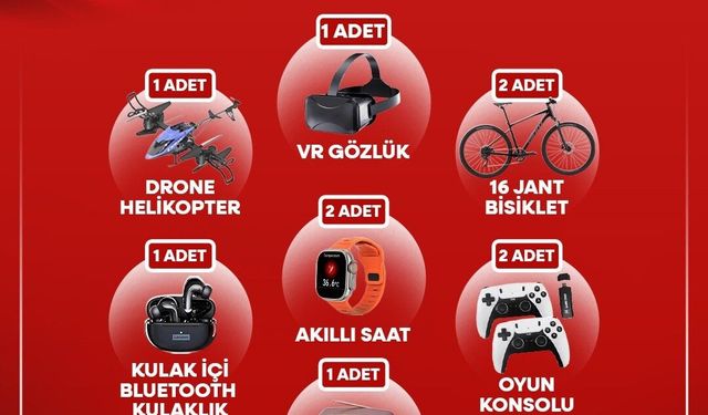 Canik Belediyesi'nden Zafer Bayramı özel çekilişi