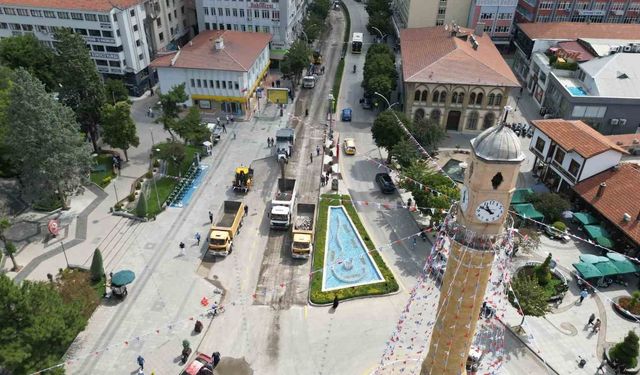 Çorum'un en işlek cadesi yenileniyor