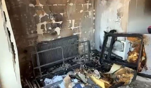 Karabük'te apartman dairesinde yangın