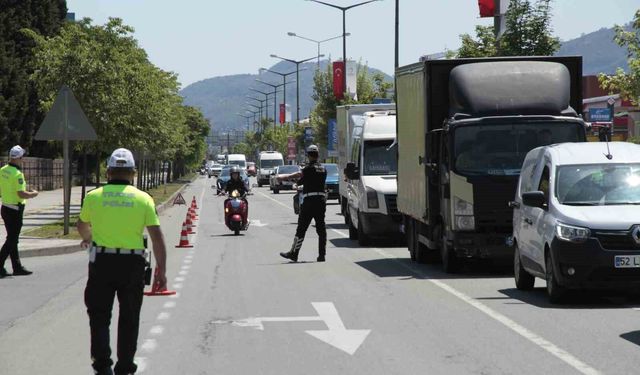 Ordu'da trafik denetimleri sürüyor