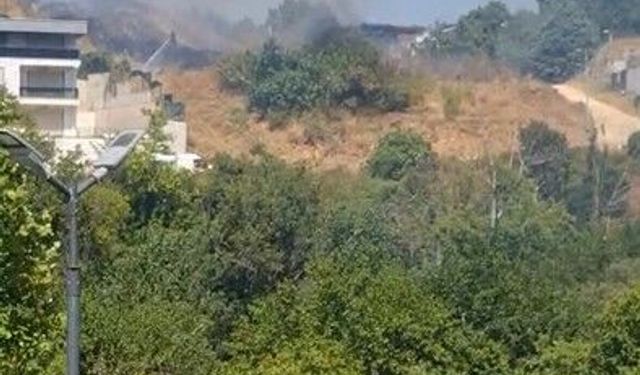 Otluk alanda çıkan yangına hızlı müdahale