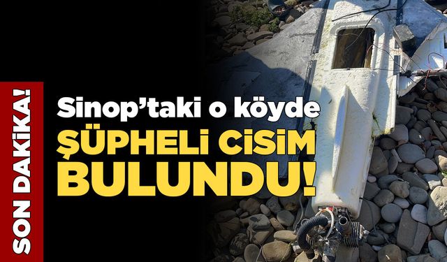 Sinop’ta bir köye şüpheli cisim düştü