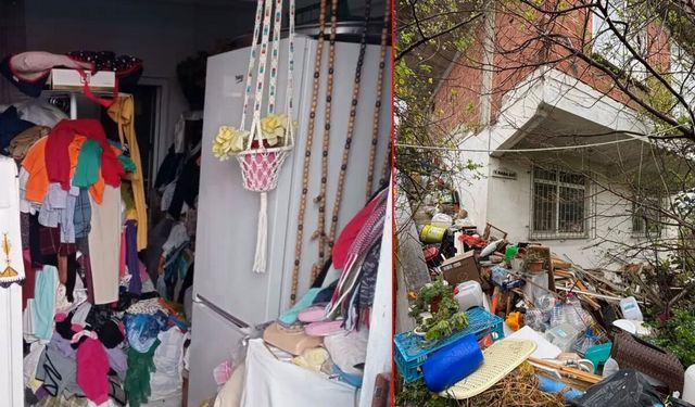 Yeniden atık biriken ev için temizlik seferberliği