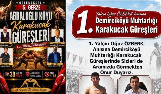 Sinop ve Gerze’de Güreş Rüzgârı Esecek: Pehlivanlar Er Meydanına Hazır!