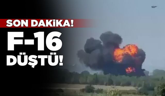 TSK'ya ait F-16 düştü!