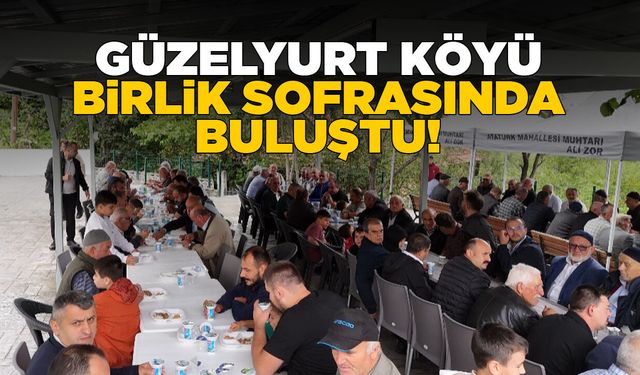 Güzelyurt köyü sakinleri birlik sofrasında buluştu