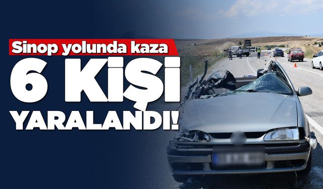 Otomobil ile kamyonet çarpıştı: 2'si ağır 6 yaralı