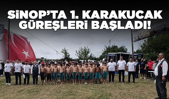 Sinop Demirci köyünde 1. Karakucak Güreşleri başladı