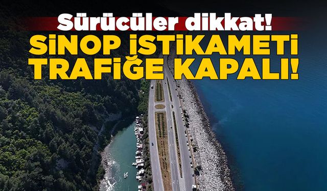 Sinop – Samsun yolunda üstyapı çalışmaları