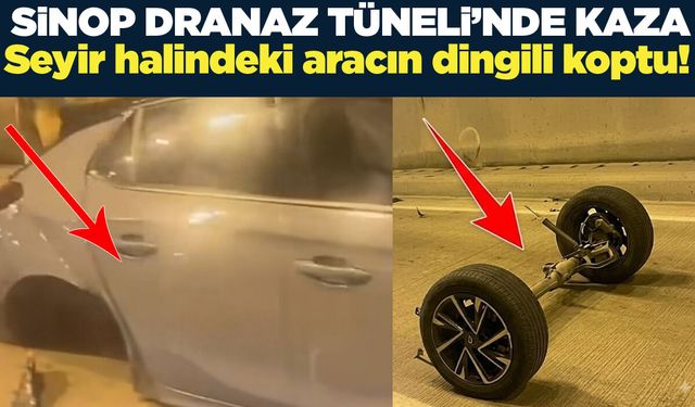 Dranaz Tüneli'nde zincirleme kaza!
